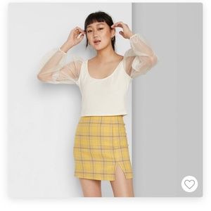 Target plaid mini-skirt (NWOT)
